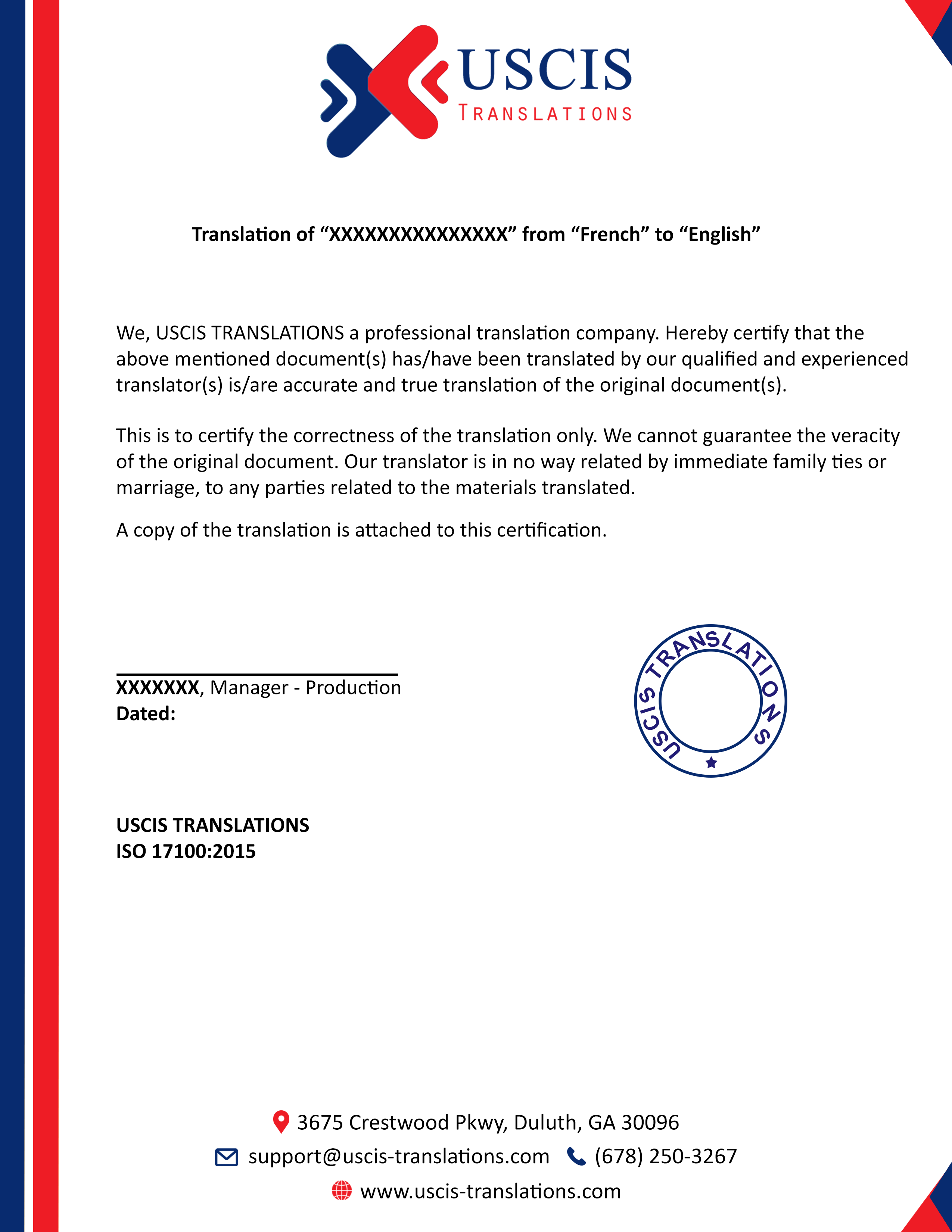 sample employee certificate